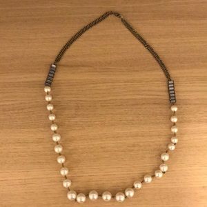 Pearl and gold necklace